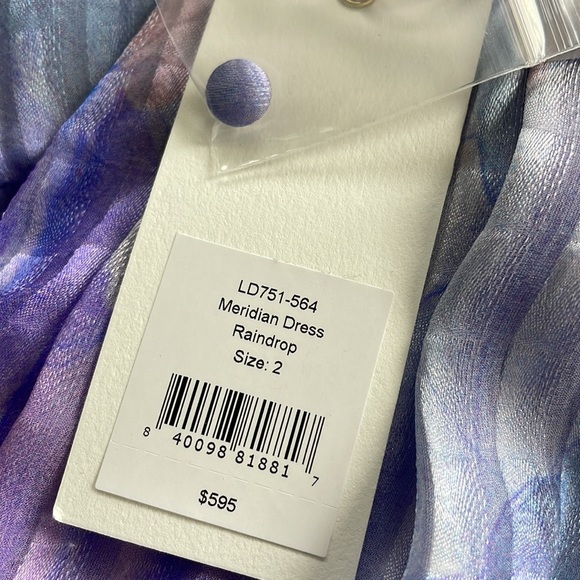 LoveShackFancy | Meridian 100% Silk Dress in Raindrop - Picture 8 of 13